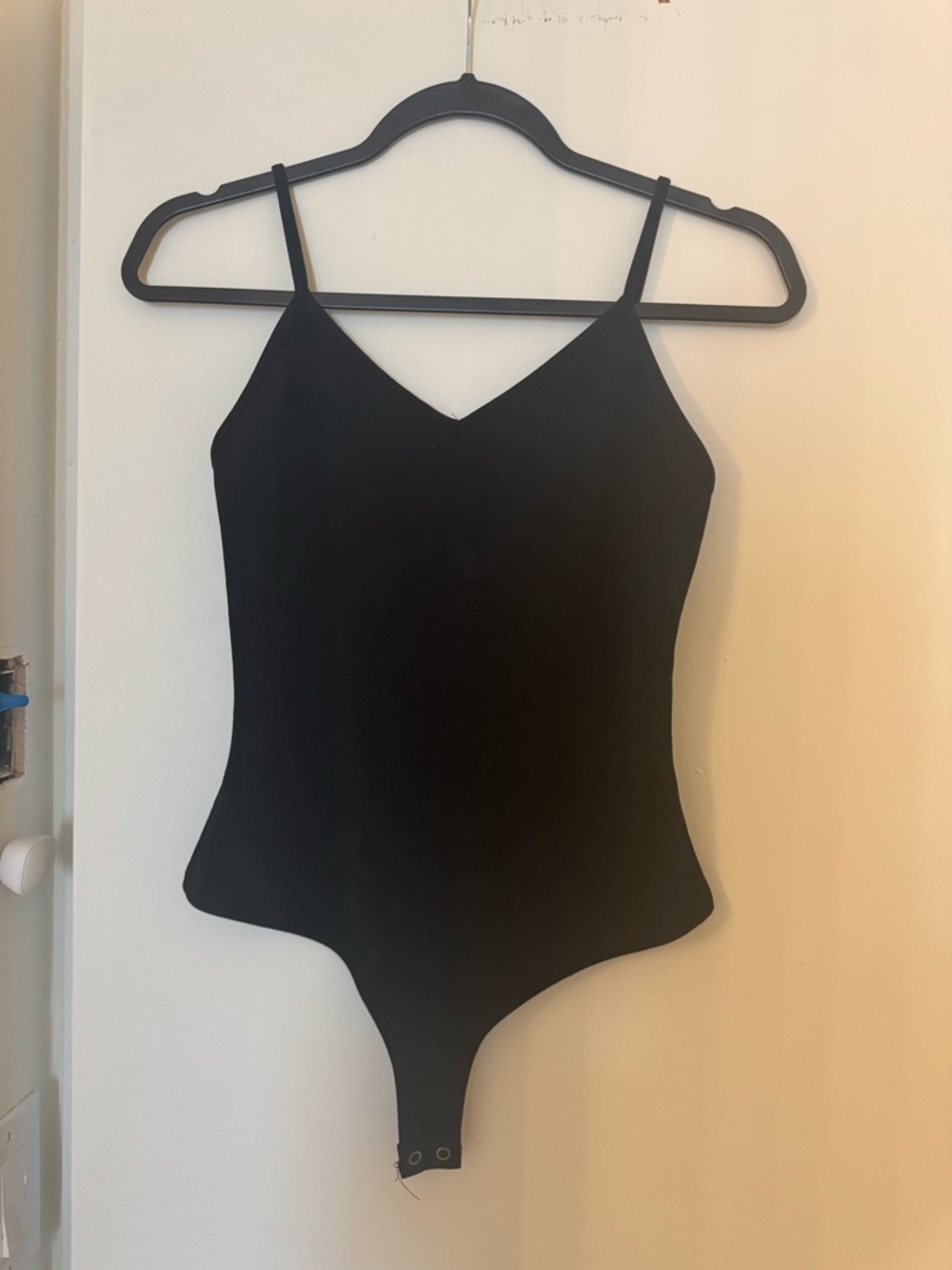 Urban Heritage Black V-Neck Spaghetti Strap Bodysuit